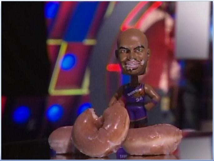 Even Charle's Bobble Head Gets Hungry
